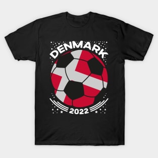 Denmark Flag Soccer Football Team T-Shirt